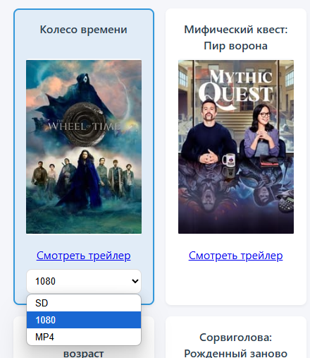 Выбор качества